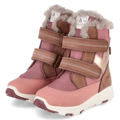 Abbildung von Bisgaard Kinder Stiefeletten/Winterstiefel Spencer Rosa Leder Textil wasserfest, Größe:24, Farbauswahl:Rose/pink