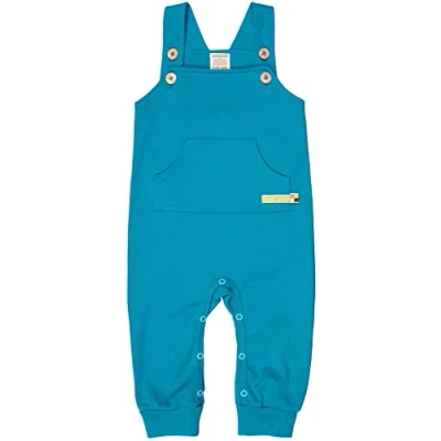 Abbildung von loud + proud Kleinkinder Latzhose für Kinder, Größe: 98/104, Teal