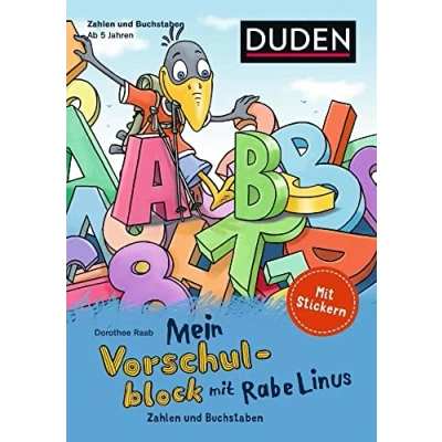 Abbildung von Mein Vorschulblock mit Rabe Linus (3): Zahlen und Buchstaben: Stickern (Mein Lern Spaßblock Linus)