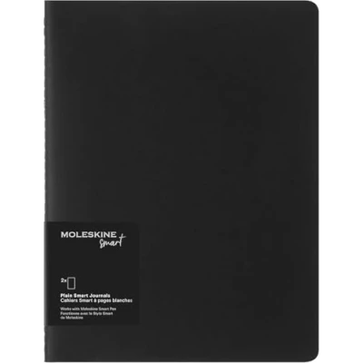 Abbildung von Moleskine Intelligentes Cahier Journalset mit 2 Digitalen Cahiers Linierten Seiten, Kompatibel Pen +, Karteneinband, Extra Groß 19 x 25 cm, Schwarz, 120 Seiten