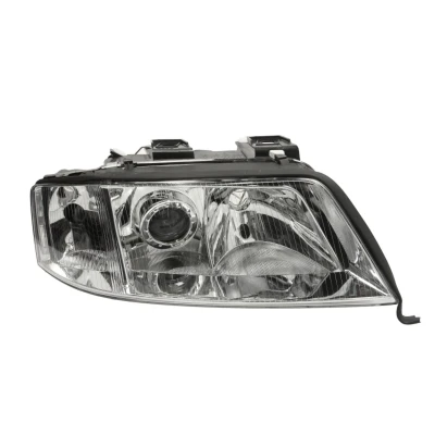 Abbildung von ABAKUS 441 1134R LD EM Scheinwerfer rechts H7, H1 glasklar mit Blinklicht für Rechtsverkehr ohne Stellmotor LWR P14.5s, PX26d AUDI: A6 C5 Saloon