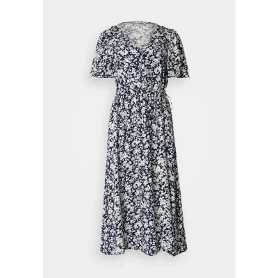 Abbildung von ONLY Onlhalia MIDI Dress Blusenkleid, Damen, Größe: Small, Night sky