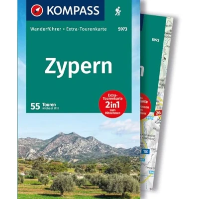 Abbildung von KOMPASS Wanderführer Zypern, 55 Touren mit Extra Tourenkarte: GPS Daten zum Download