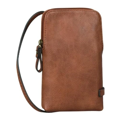 Abbildung von TOM TAILOR Rubiana Damen Handytasche Umhängetasche Mittelgroß Cognac Braun
