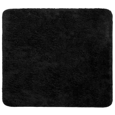 Abbildung von Brandsseller Badezimmermatte 50x50 cm Badteppich Badematte Badvorleger Duschvorleger waschbar rutschfest weiche Mikrofaser quadratisch Schwarz
