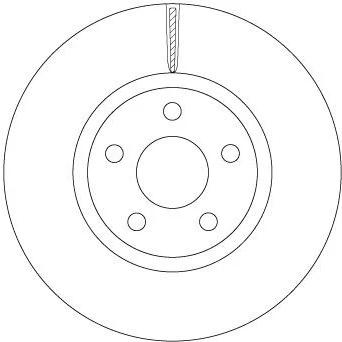 Abbildung von TRW DF6810S Bremsscheibe 300 28 5 108 Belüftet lackiert FORD: Galaxy Mk3 MPV, S Max Mk2