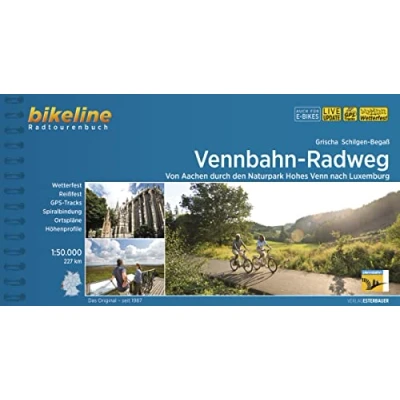 Abbildung von Vennbahn Radweg: Von Aachen durch den Naturpark Hohes Venn nach Luxemburg, 1:50.000, 227 km (Bikeline Radtourenbücher)