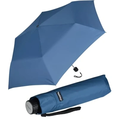 Abbildung von Doppler Mini Taschenschirm Havanna UV Schutz Sun Ultra Blue