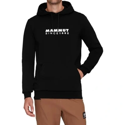 Abbildung von Mammut LOGO Kapuzenpullover, Herren, Größe: Small, Black white