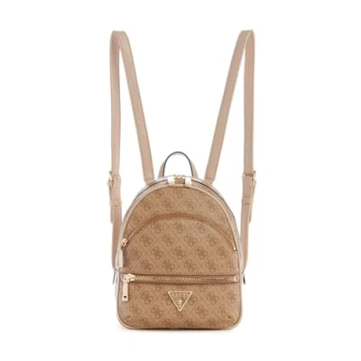 Abbildung von GUESS Damen Manhattan Backpack Rucksack, Latte Logo, Einheitsgröße