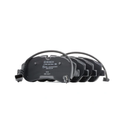 Abbildung von BOSCH 0 986 494 844 Bremsbelagsatz Low Metallic inkl. Verschleißwarnkontakt mit Anti Quietsch Blech FORD: Transit V363 Platform / Chassis kfzteile,