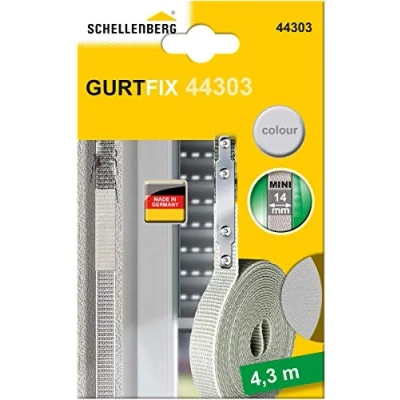 Abbildung von Schellenberg 44303 Grau Gurtfix Reparatursatz der Gurt Rollladen Breite 14 mm