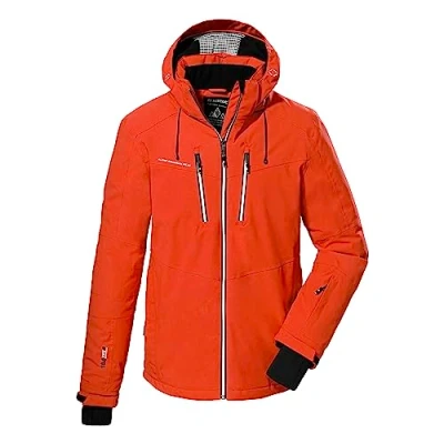 Abbildung von killtec Herren Skijacke/Funktionsjacke mit abzippbarer Kapuze und Schneefang KSW 44 MN SKI JCKT, dunkelorange, XXL, 38698 000