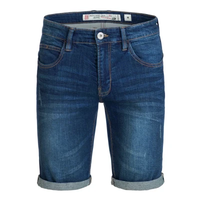 Abbildung von Indicode Jeans CUBA Caden Shorts, Herren, Größe: Small, Blau
