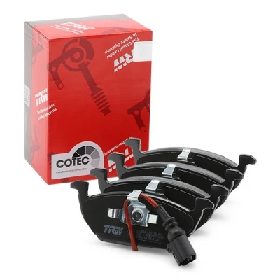 Abbildung von TRW COTEC GDB2108 Bremsbelagsatz inkl. Verschleißwarnkontakt VOLKSWAGEN: Caddy 3, Jetta Polo IV Hatchback, AUDI: A3 Hatchback