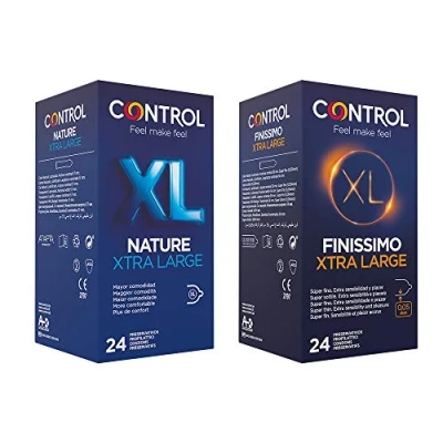 Abbildung von CONTROL XL MIX Box mit klassischen und dünnen extra großen Kondomen 48 Kondome