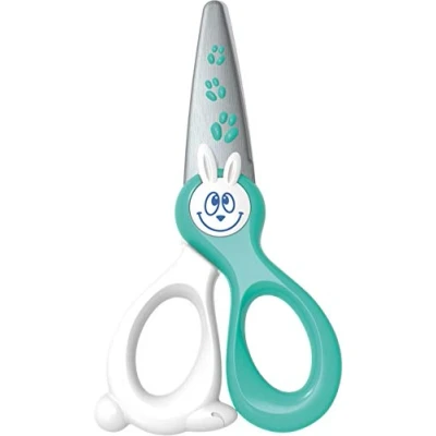 Abbildung von Maped Sicherheits Schere, Kinder Bastel Schere KIDI CUT 12 cm türkis