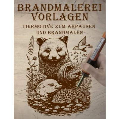 Abbildung von Brandmalerei Vorlagen: Tiermotive zum Abpausen und Brandmalen
