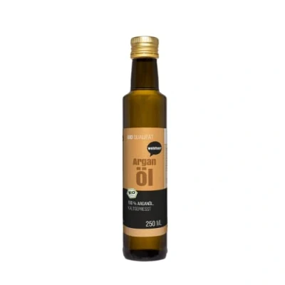 Abbildung von Wohltuer Bio Arganöl 250ml Nativ gepresst und 100% rein Fairer Handel Kleinbauern Kooperative