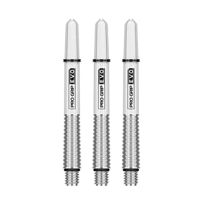 Abbildung von Target Darts Silber Pro Grip Evo Aluminium Dartschäfte Mittel