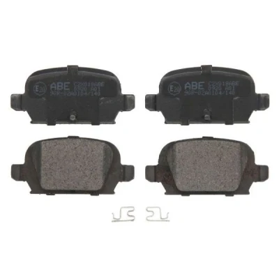 Abbildung von ABE C2X018ABE Bremsbelagsatz Hinterachse FIAT: Panda II Hatchback, 500 Punto OPEL: Corsa C Hatchback