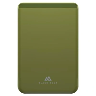 Abbildung von Black Rock Kartenhalter für iPhone 12/13/14/15, MagSafe kompatibel (magnetisch, dünn, slim Wallet, Kartenetui Ausweis, Kreditkarte etc., Portemonnaie Apple iPhone, Silikon) olivgrün
