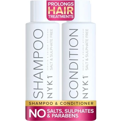 Abbildung von Salzfreies Shampoo Und Conditioner (2 x 500ml) Ideales Keratin Pflegespülung Nach Der Pflege Haare Für Haarglättung Ohne Silikon Sulfate Parabene