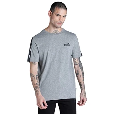 Abbildung von Puma ESS TAPE Tshirt print, Herren, Größe: XL, Medium gray heather