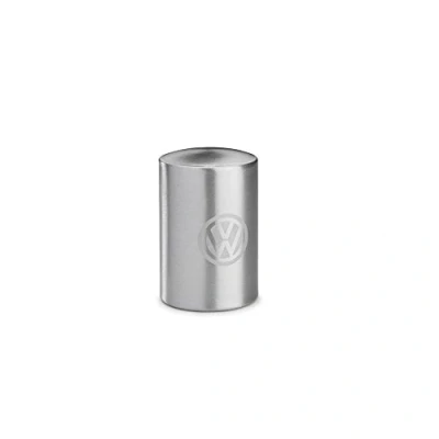 Abbildung von Volkswagen Flaschenöffner Push Effekt Metall Öffner VW Emblem Silber 000087703CTJKA