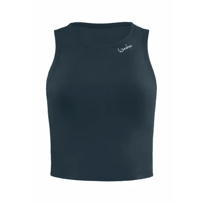 Abbildung von Winshape Functional Comfort Cropped TANK Top, Damen, Größe: XS, Anthracite