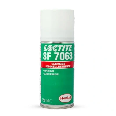 Abbildung von LOCTITE SF 7063 lösungsmittelhaltiges Reinigungsmittel für Oberflächen, Allzweckreiniger zum Entfetten von Maschinenteilen, vorbereitend den Kleber Auftrag, 1x150ml