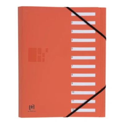 Abbildung von Oxford Ordnungsmappe, DIN A4, aus Kunststoff, orange