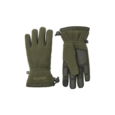Abbildung von SEALSKINZ Hoveton Handschuhe aus Sherpa Fleece, wasserdicht, für kalte Witterung, olivgrün, Größe S
