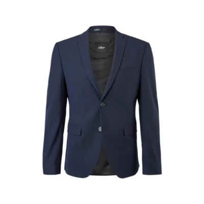 Abbildung von s.Oliver Black Label Sakko, Herren, Größe: 102, Dark blue