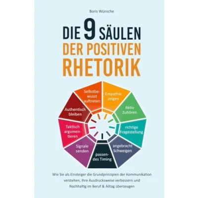 Abbildung von die 9 Säulen der positiven Rhetorik: Wie Sie als Einsteiger Grundprinzipien Kommunikation verstehen, Ihre Ausdrucksweise verbessern und nachhaltig im Beruf &amp; Alltag überzeugen