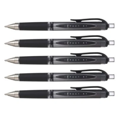 Abbildung von 5er Sparpack uniball Gelschreiber GEL IMPACT RT UMN 15210S N, schwarz (5)