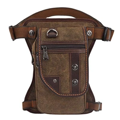 Abbildung von Oxford Beintasche Motorrad Drop Reitertasche Bein Beinbeutel für Herren Frauen Oberschenkel Bauchtasche Hüfttasche Reisen Angeln Wandern Reiten Radfahren Im Freien Multifunktionsbeutel Braun