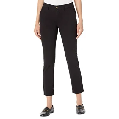 Abbildung von Tommy Hilfiger Damen Hampton Chino Pant Solid Hose, schwarz, 6