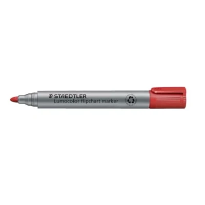 Abbildung von STAEDTLER Lumocolor 356 2 Flipchart Marker Rundspitze 10 Stück rot