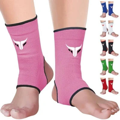 Abbildung von Mytra Fusion Knöchelbandage Atmungsaktive MMA, Muay Thai, Fitnessstudio, Kampfverband Boxen (Pink, L/XL)