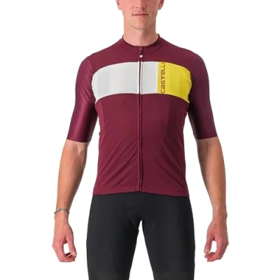 Abbildung von CASTELLI 4522023 421 PROLOGO 7 JERSEY T shirt Men&#039;s Bordeaux/Elfenbeinpassion Frucht M