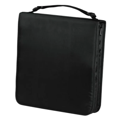 Abbildung von Hama CD Tasche für 160 Discs / DVD Blu ray (Mappe zur Aufbewahrung , platzsparend Büro, Wohnzimmer und Zuhause, Transport Hüllen) Schwarz