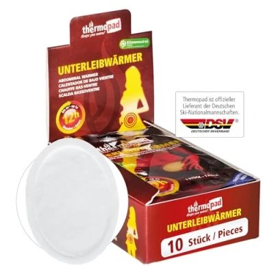 Abbildung von THERMOPAD Unterleibwärmer: 10 Stück Wärmepads für bis zu 12 Stunden Wärme und Entspannung I Wärmekissen Luft aktiviert