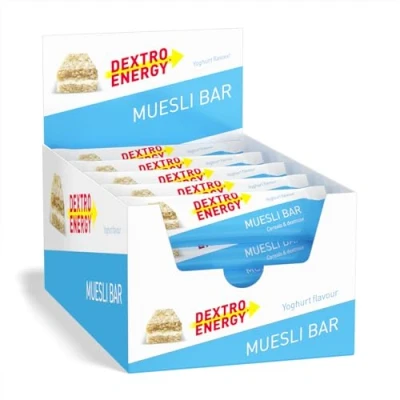 Abbildung von DEXTRO ENERGY MÜSLIRIEGEL JOGHURT 25x35g (25er Pack) Leckerer Getreideriegel als Alternative zum Schokoriegel, zur schnellen und langanhaltenden Kohlenhydratversorgung