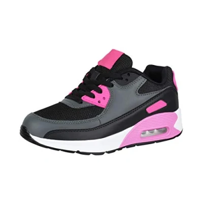 Abbildung von Elara Damen Herren Sneaker Sport Laufschuhe Turnschuhe Chunkyrayan G03 Black/Rost 36