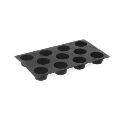 Abbildung von HENDI Silikonform für Muffins &oslash; 5 x 3 cm Antihaft 60 &deg;C bis +260 max. 11 kg, Backform aus Silikon