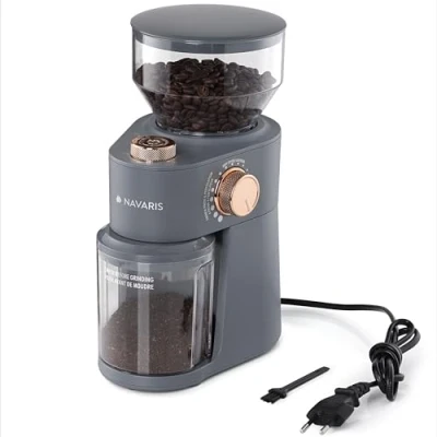 Abbildung von Electric coffee Grinder Silver Brushed Rosegold