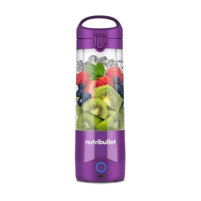 Abbildung von nutribullet Stabmixer, 475ml BPA frei, Mini Mixer, Multifunktionsmixer, USB C Ladegerät, über 15 Mixzyklen, Violett, NBP003PU