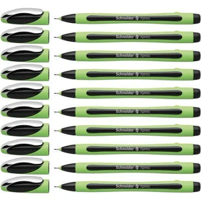 Abbildung von Schneider Xpress Fineliner (Strichstärke 0,8 mm, dokumentenecht) 10er Packung schwarz