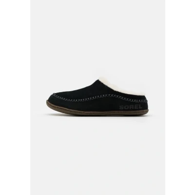 Abbildung von Sorel Lanner Ridge Hausschuh, Herren, Größe: 47, Black Veloursleder